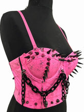 Load image into Gallery viewer, BARBIE GHOUL SPIKED BUSTIER
