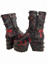 Load image into Gallery viewer, LADIES EVIL DEAD SPIKED BOOTS
