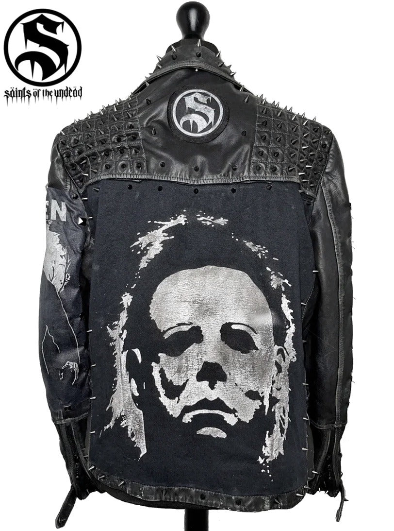 Men's Halloween Michael Myers Leather Jacket