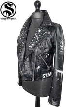 Load image into Gallery viewer, Ladies Scream GHOST FACE Black Leather Jacket
