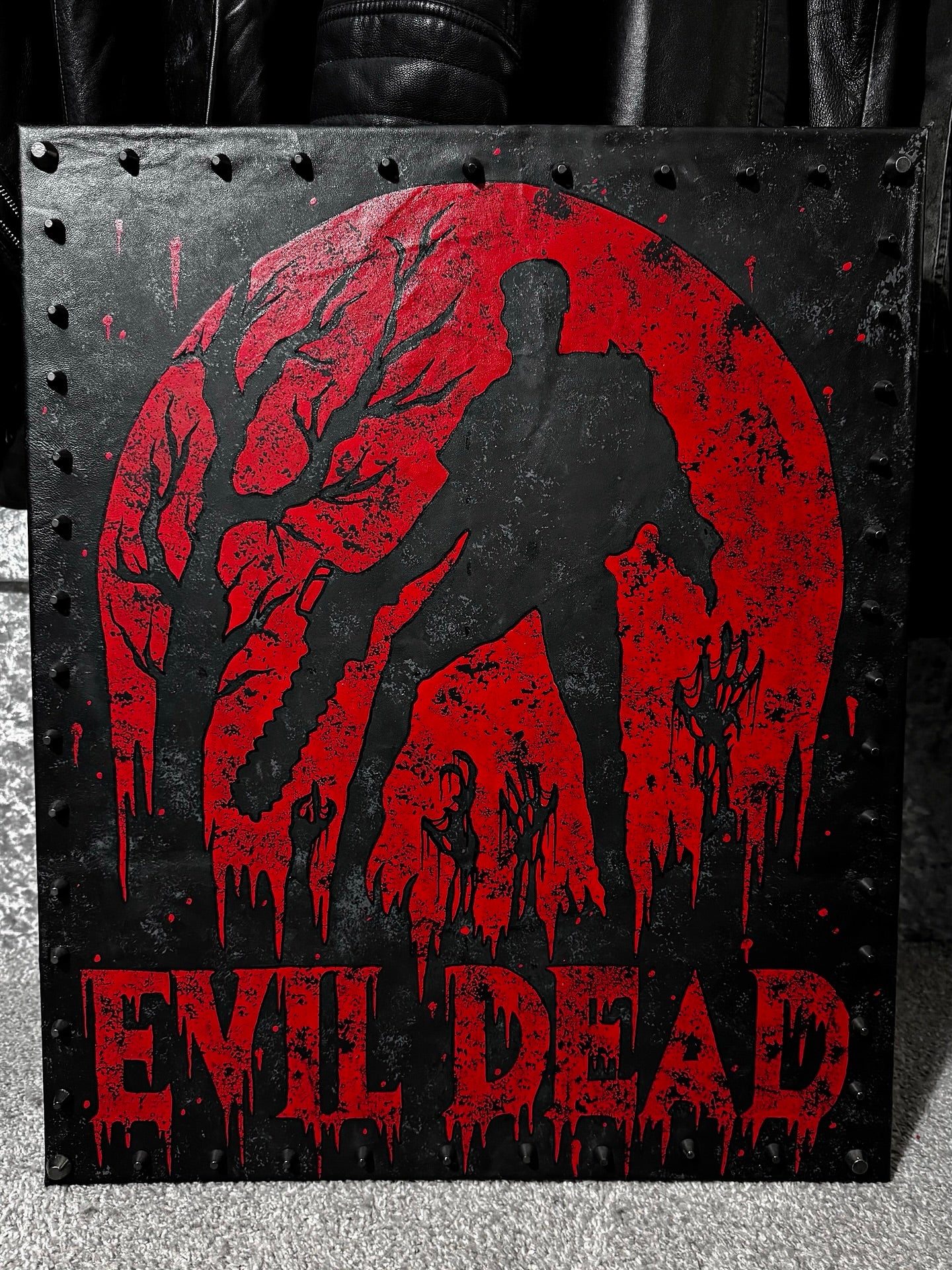 LEATHER ART PRINT - EVIL DEAD