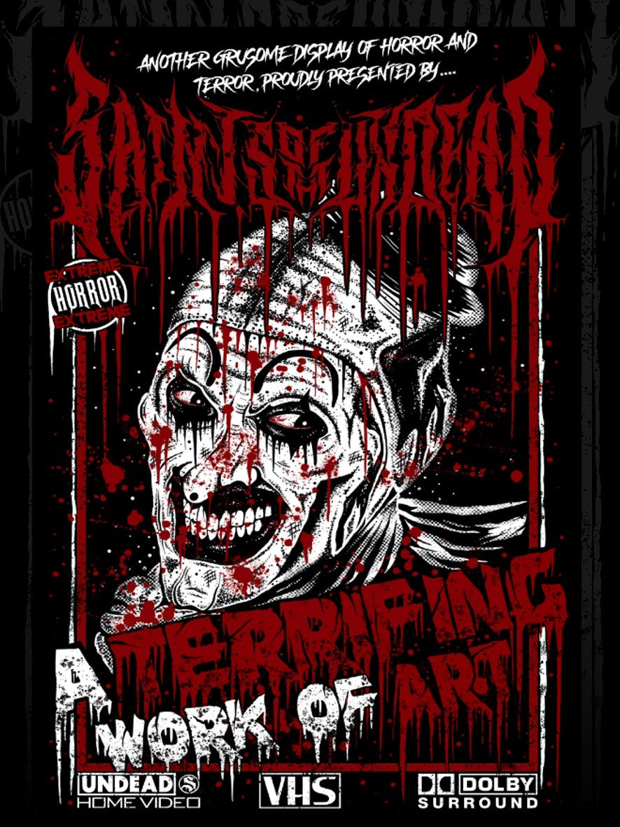 A TERRIFING WORK OF ART VHS - A4 PRINT