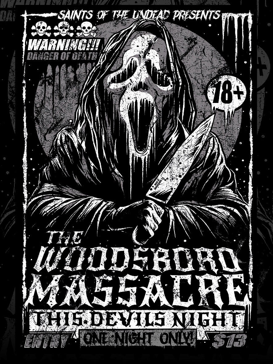 THE WOODSBORO MASSACRE - A4 PRINT