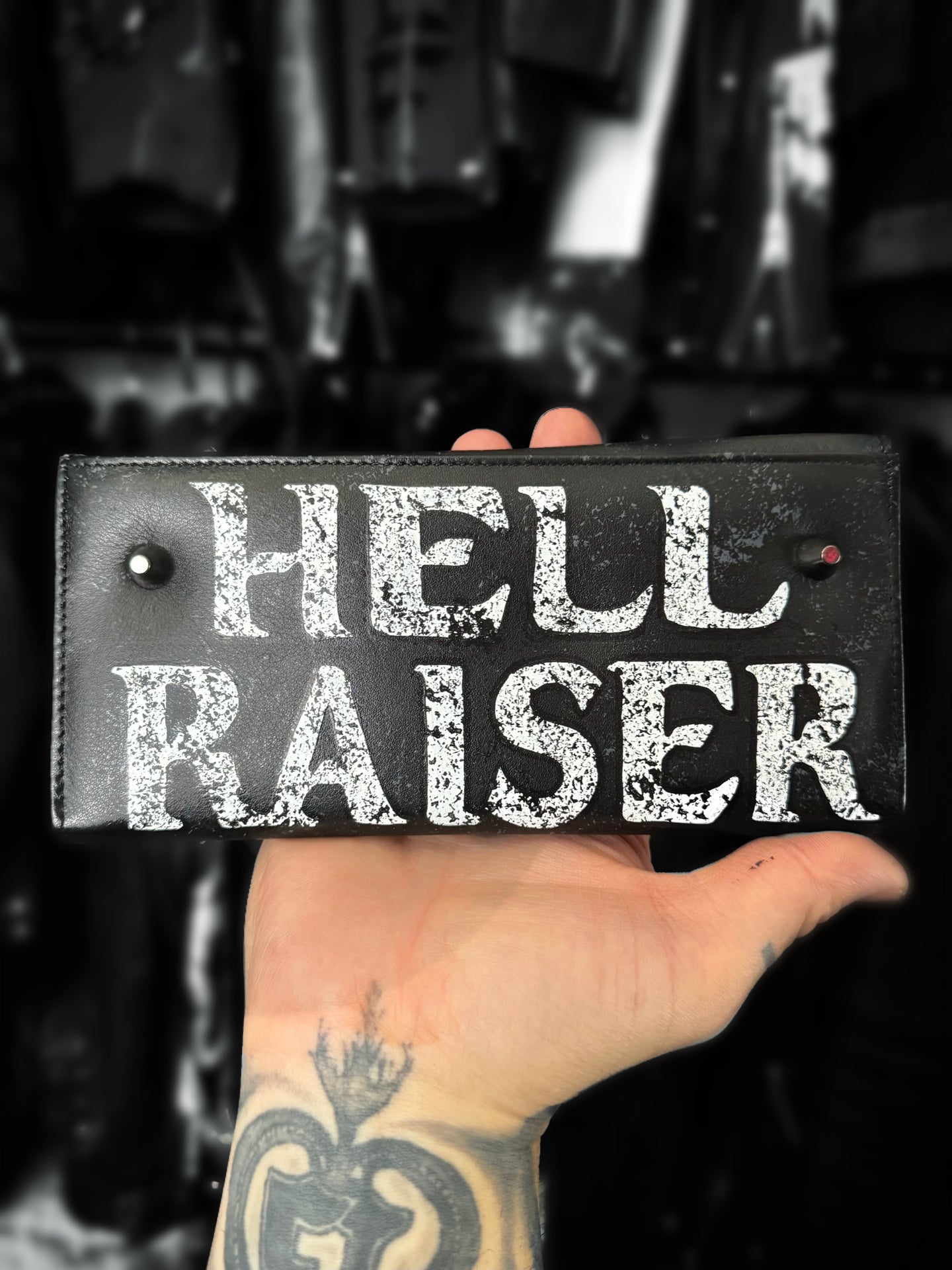 HELLRAISER STUDDED PURSE