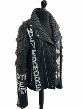 Load image into Gallery viewer, MEN&#39;S EDGAR ALLAN POE THE RAVEN LEATHER JACKET

