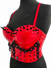 Load image into Gallery viewer, BLACKENED RED BUSTIER
