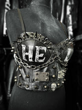 Load image into Gallery viewer, HELLRAISER SPIKED BUSTIER
