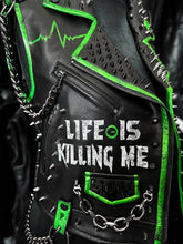 Load image into Gallery viewer, LADIES TYPE O NEGATIVE FAUX LEATHER JACKET
