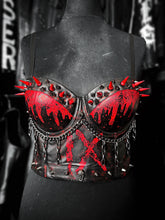 Load image into Gallery viewer, INK IX SPIKED BUSTIER
