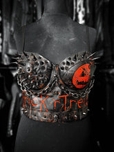 Cargar imagen en el visor de la galería, TRICK R TREAT SPIKED BUSTIER
