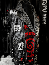 Load image into Gallery viewer, MEN’S SAW LEATHER VEST
