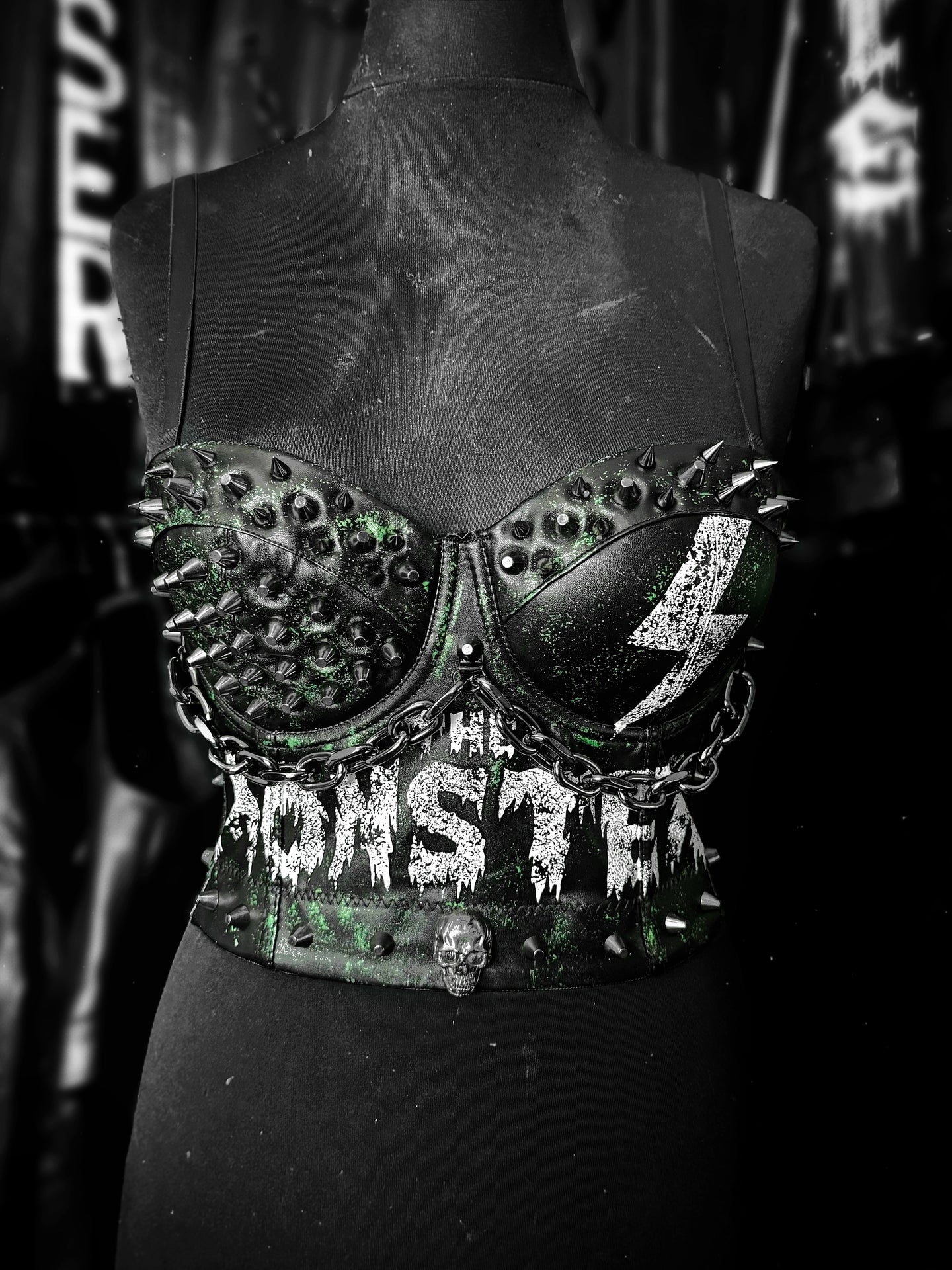 THE MONSTER SPIKED BUSTIER