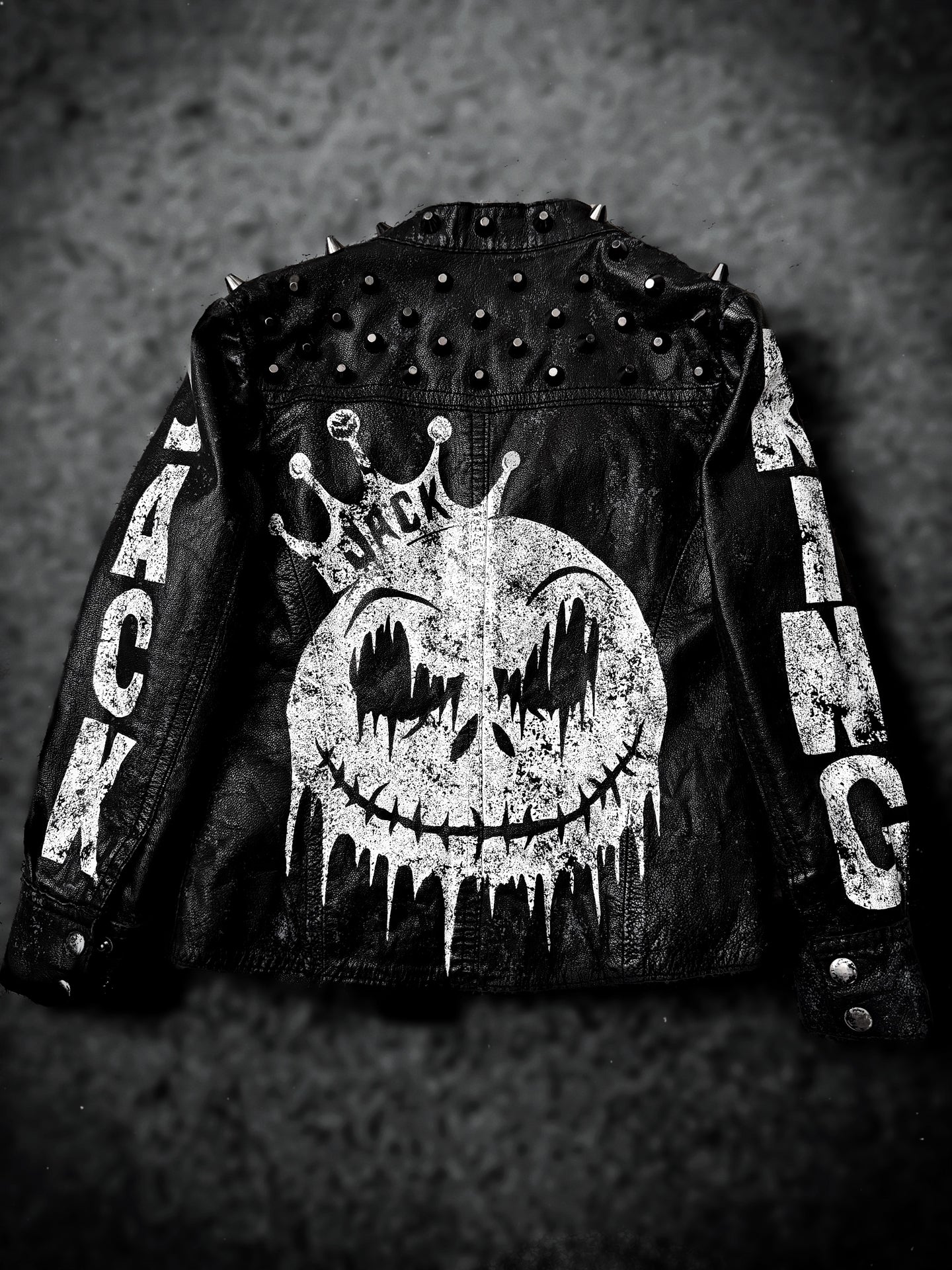 KIDS JACK SKELLINGTON LEATHER JACKET