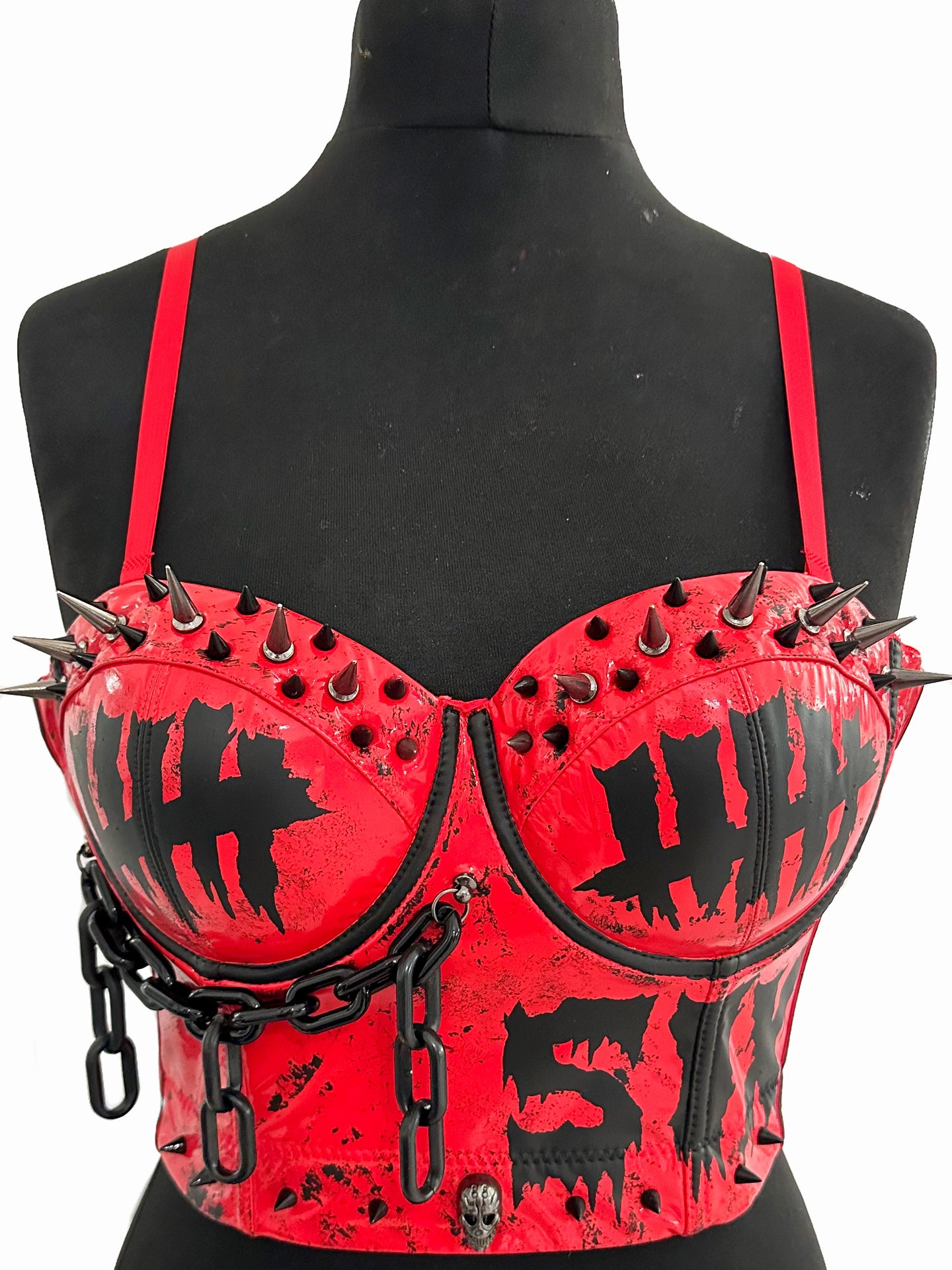 RED 666 BUSTIER