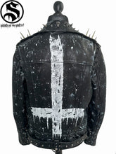 Cargar imagen en el visor de la galería, Men&#39;s Devils Night Leather Jacket
