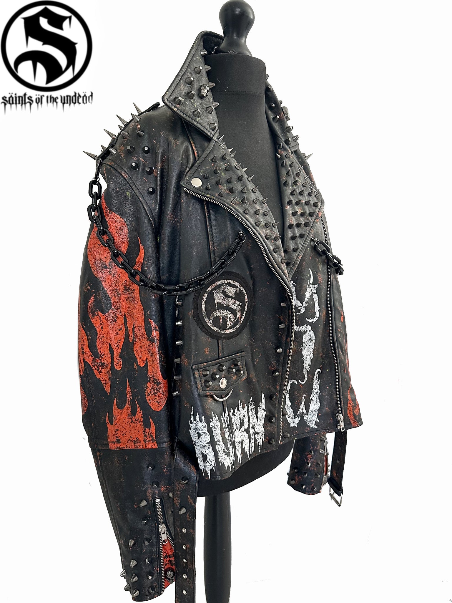MOTIONLESS IN WHITE MASTERPIECE LEATHER JACKET – Saints of the Undead ...