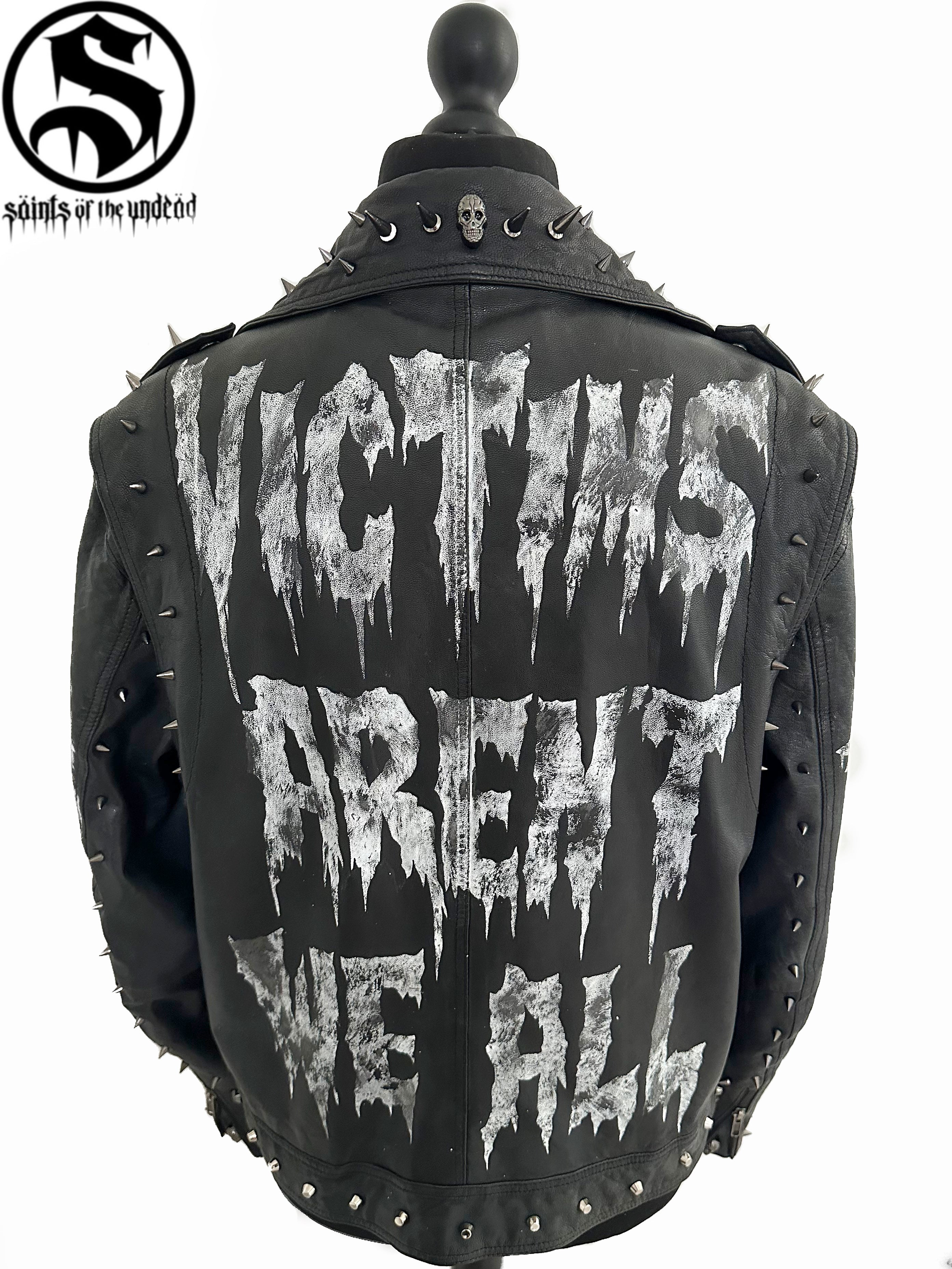 Men's The Crow Victims Leather Jacket – Saints of the Undead Clothing