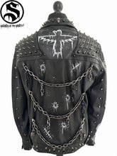Load image into Gallery viewer, MEN&#39;S THE CROW DEATH IS COMING LEATHER JACKET
