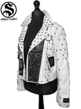 Load image into Gallery viewer, Ladies White Sabbath Faux Leather Jacket
