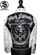 Load image into Gallery viewer, Ladies White Sabbath Faux Leather Jacket

