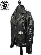 Cargar imagen en el visor de la galería, Men&#39;s The Satanist Real Leather Jacket

