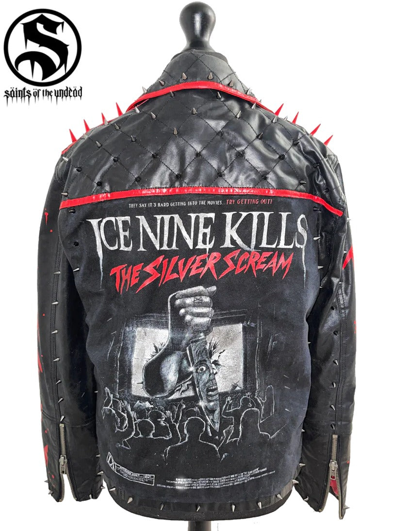 Ice Nine Kills Silver Scream Leather Jacket
