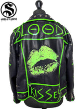 Load image into Gallery viewer, Men&#39;s Bloody Kisses Faux Leather Jacket
