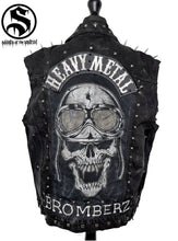 Cargar imagen en el visor de la galería, Men&#39;s Heavy Metal Biker Denim Cut Off
