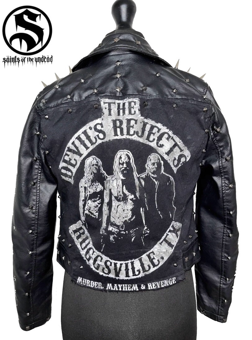 Ladies Devils Rejects Faux Leather Jacket