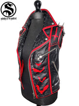 Load image into Gallery viewer, Ladies Dracula Real Sleeveless Leather Jacket
