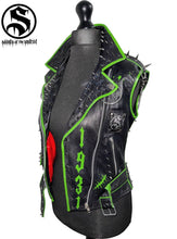 Load image into Gallery viewer, Ladies Frankie Monster Real Sleeveless Leather Jacket
