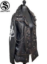 Cargar imagen en el visor de la galería, Men&#39;s Gothic Gentleman Leather Jacket
