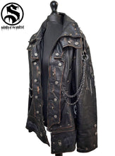 Cargar imagen en el visor de la galería, Men&#39;s Gothic Gentleman Leather Jacket
