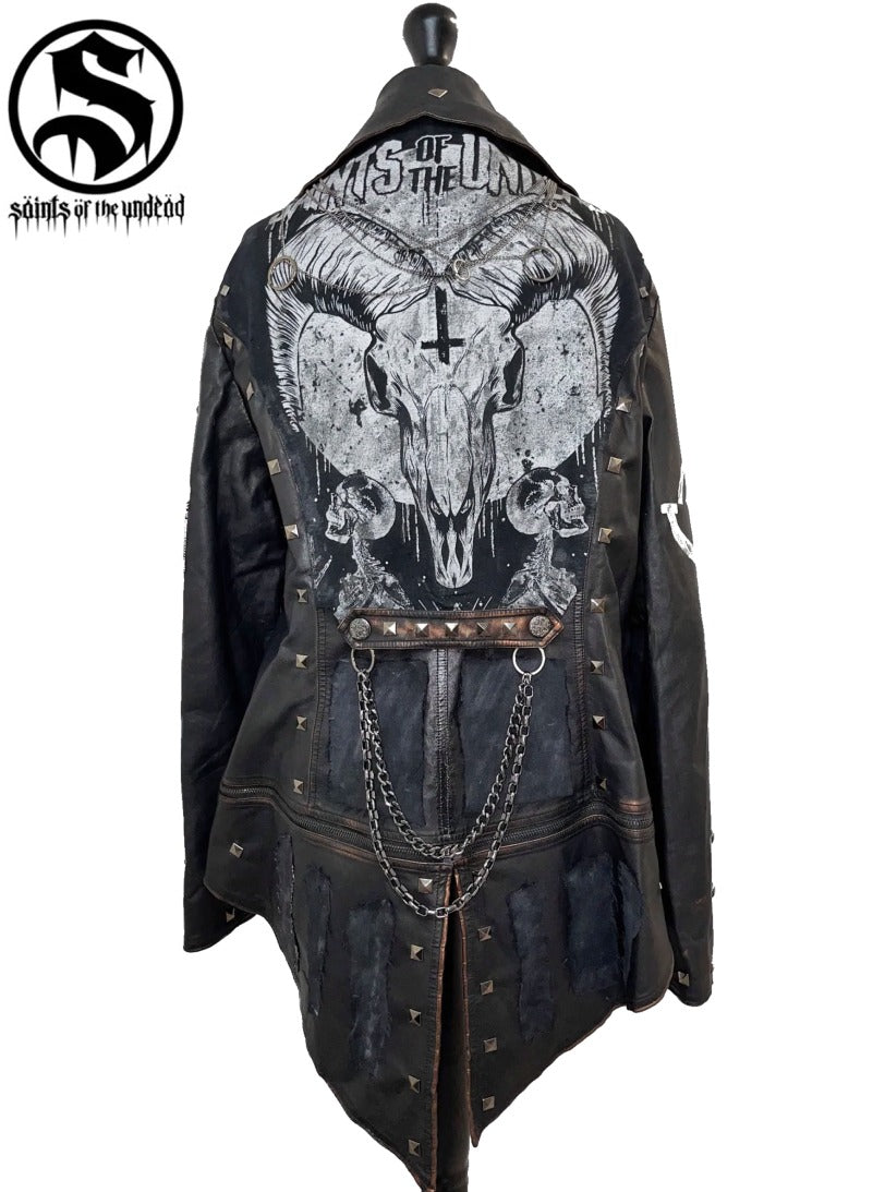 Men's Gothic Gentleman Leather Jacket – Saints of the Undead Clothing