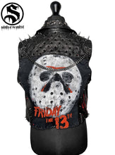 Load image into Gallery viewer, Ladies Friday 13th ‘Jason Lives’ Sleeveless Leather
