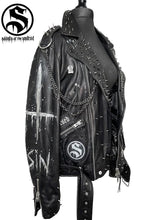 Load image into Gallery viewer, Men&#39;s Sinner Skull Real Leather Jacket

