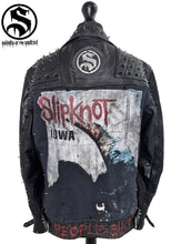 Cargar imagen en el visor de la galería, Men’s Slipknot IOWA Tribute Leather Jacket
