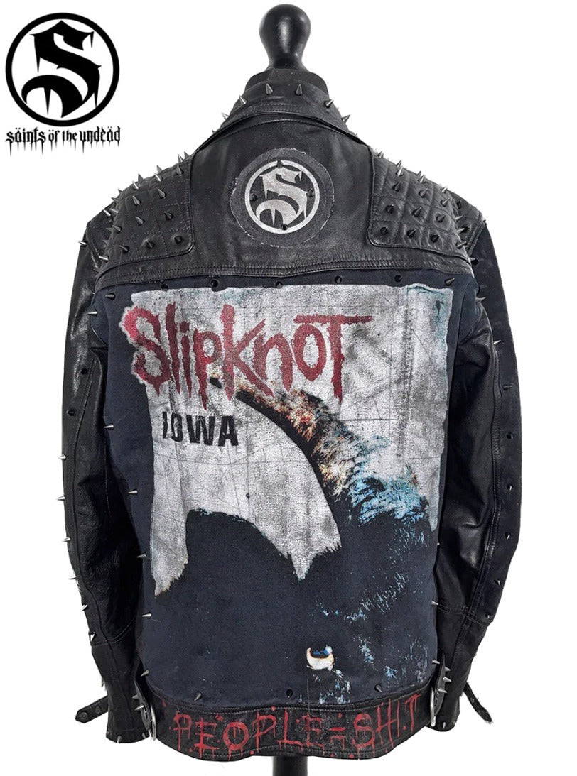 Men’s Slipknot IOWA Tribute Leather Jacket
