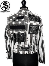 Load image into Gallery viewer, Ladies Stars &amp; Stripes Denim Jacket
