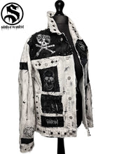 Load image into Gallery viewer, Men&#39;s Made in Hell White Denim Jacket
