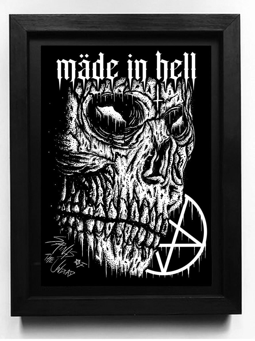 Made In Hell A5 Art Print