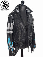 Load image into Gallery viewer, BORN2BURN DABI LEATHER JACKET
