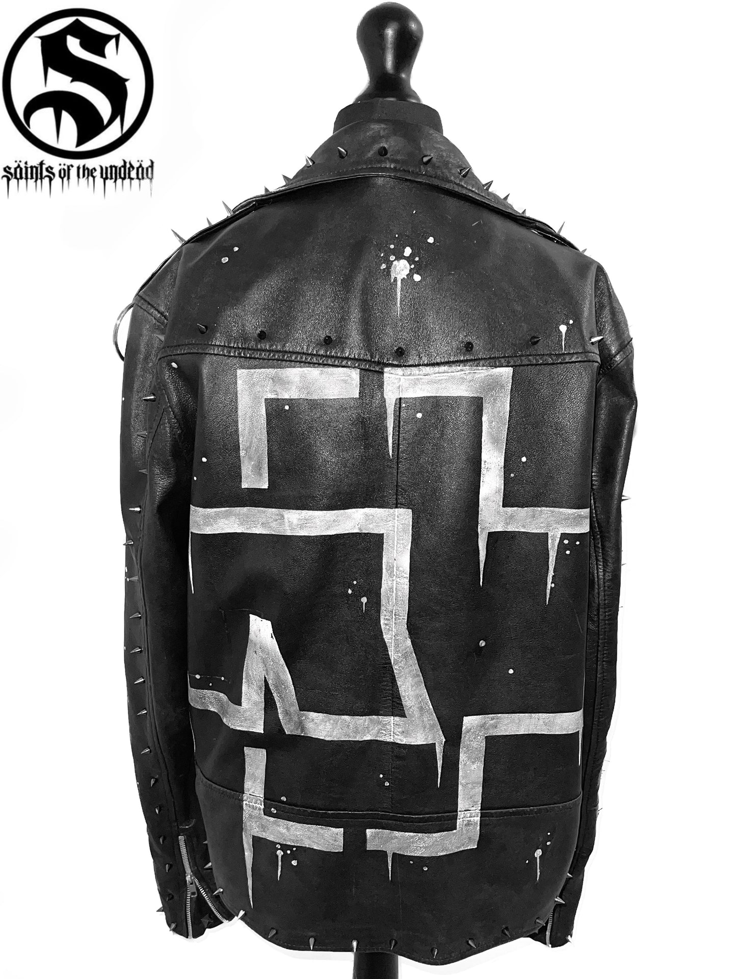 Ladies Rammstein Angst Leather Jacket