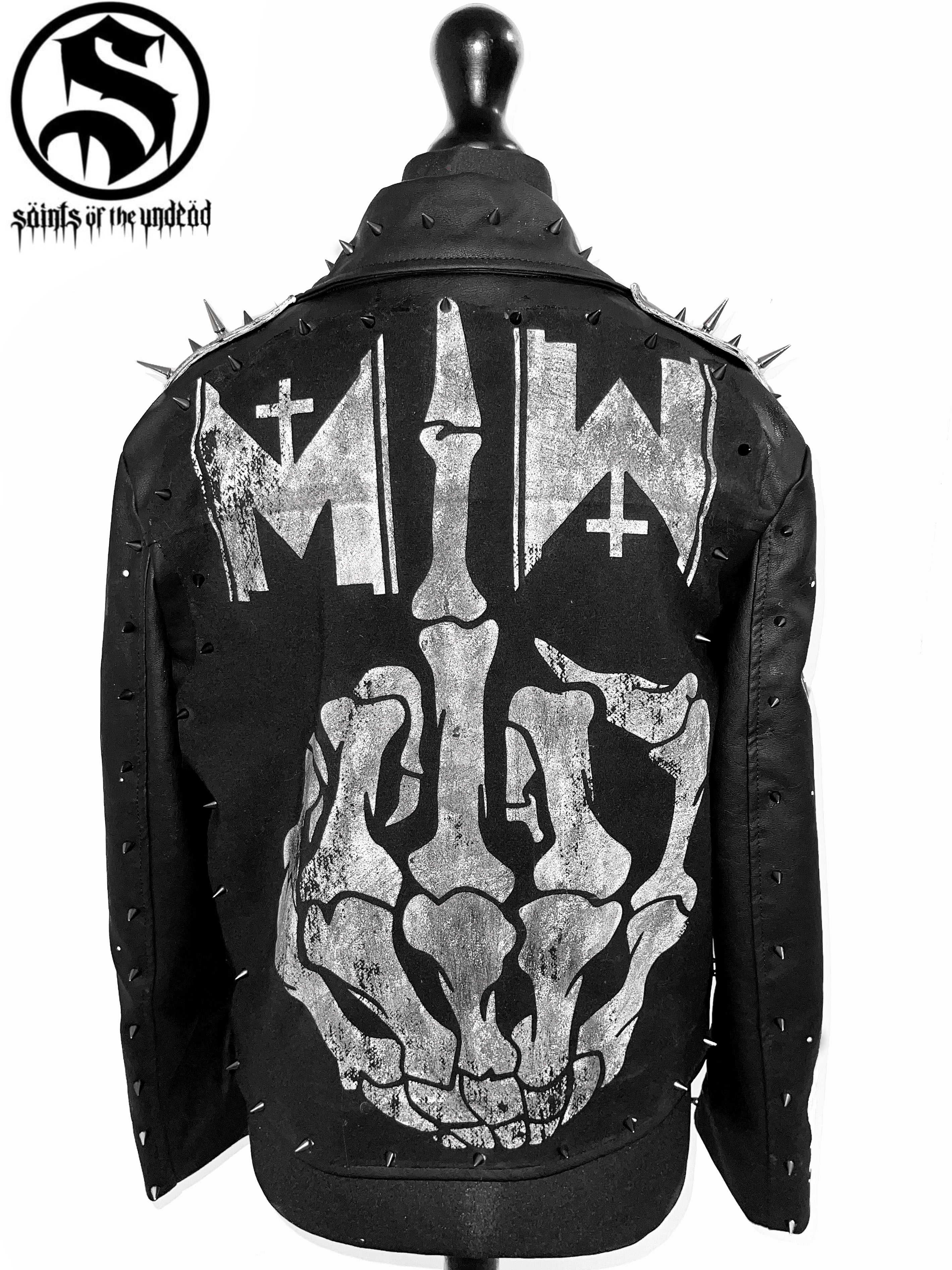 Ladies MIW Voices Leather Jacket – Saints of the Undead Clothing
