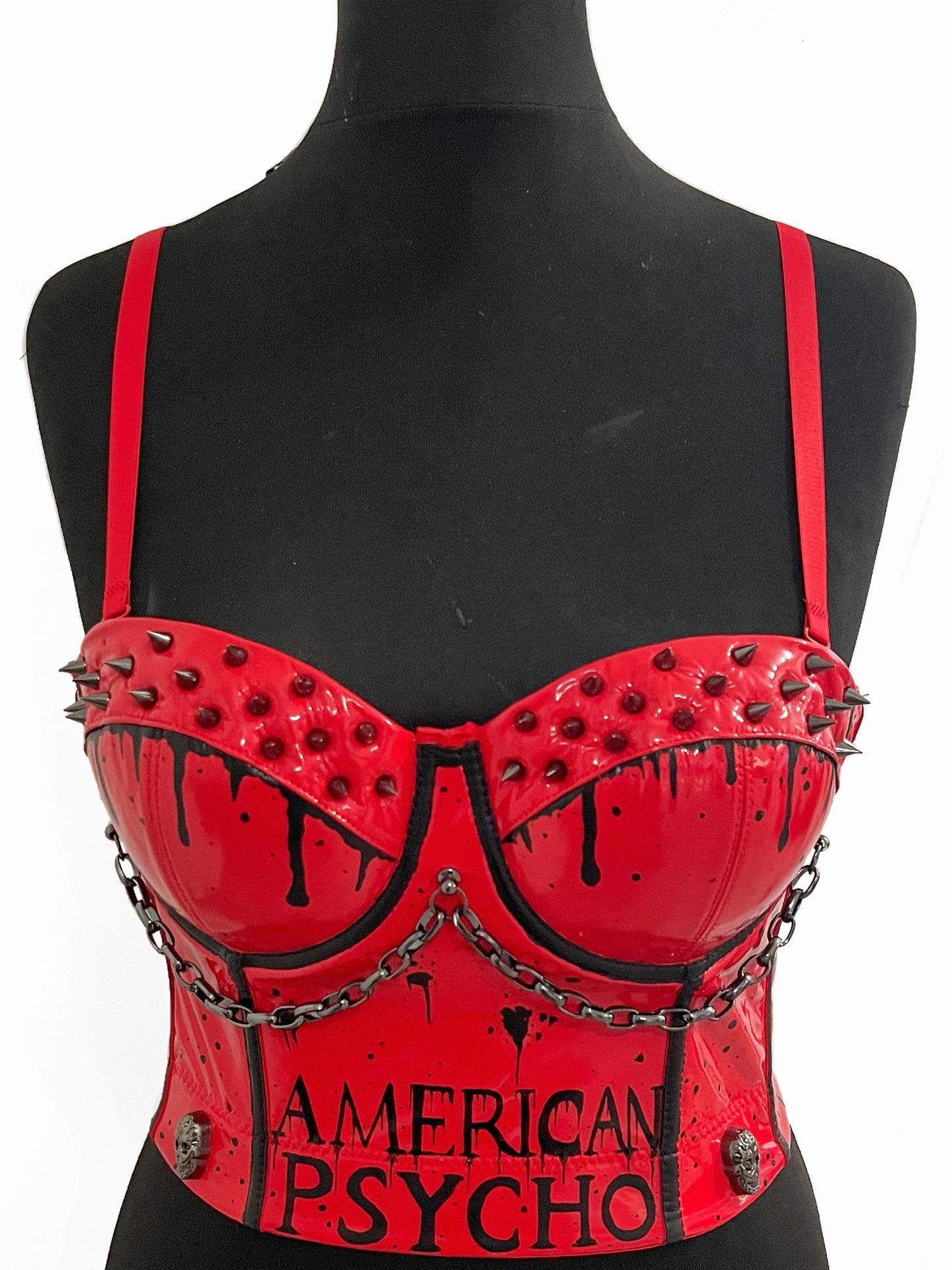 AMERICAN PSYCHO LEATHER BUSTIER