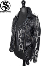 Cargar imagen en el visor de la galería, Ladies MIW Corpse Nation Leather Jacket

