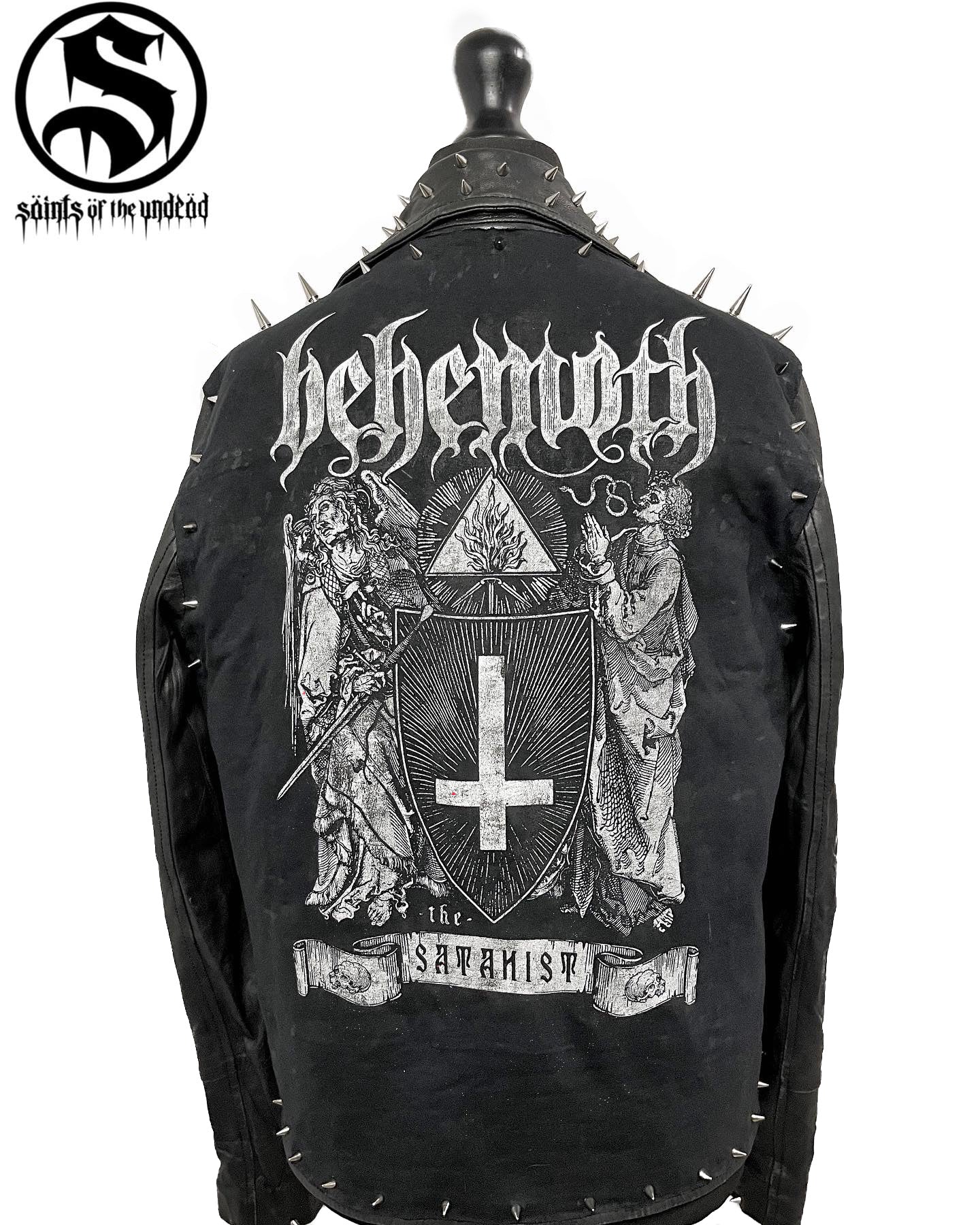 Men's The Satanist Real Leather Jacket – Saints of the Undead Clothing